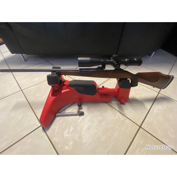 Superbe carabine Carl Gustaf Sweden 6,5x55, plus lunette RTI optics 6 X24 X50 montage fixe.