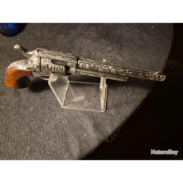 Magnigique Colt finement gravre? par "Harris" comme neuf, jamais tire?, collection prive? americaine