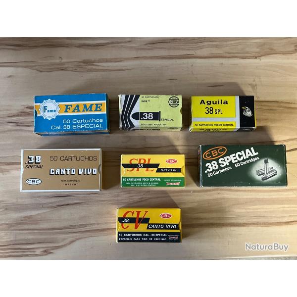 Lot de boites vides Am�rique latine 38 Sp�cial