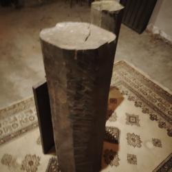 Bois d Ebene  2 poutres hauteur 1.45m