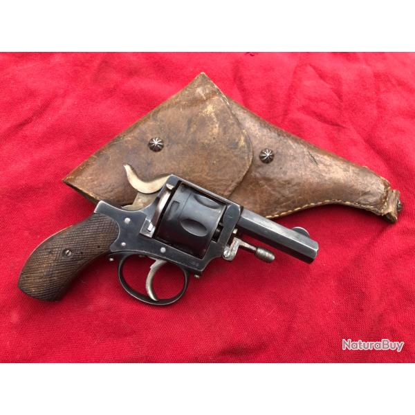 SOLIDE REVOLVER CAL 11MM/73 ELG EN ACIER AVEC ETUI