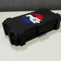 Boite de Transport Stockage 22LR X150 Logo Bleu Blanc Rouge