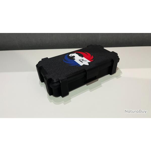 Boite de Transport Stockage 22LR X150 Logo Bleu Blanc Rouge