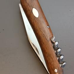 ANCIEN COUTEAU MASSU en 2 pi&egrave;ces, THIERS, XX&egrave;me, manche bois PALISSANDRE.