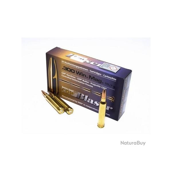 1 BOITE DE 20 BALLES BLASER CDP CAL 300 WIN MAG 10.7G