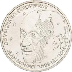 JEAN MONNET Pi&egrave;ce de 100 FRANCS 1992