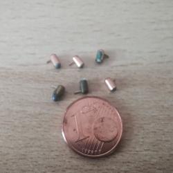 Rare lot de 6 cartouches calibre 2 mm &agrave; broche syst&egrave;me LEFAUCHEUX tirables.