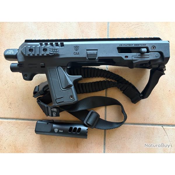 Kit Micro RONI G3 pour Glock Noir CAA - Kits de conversions tactiques ...