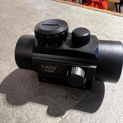 ENCHERES 1� - POINT ROUGE LUGER 1X40RD RAIL 11MM