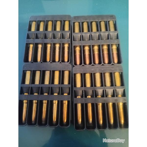 20 Balles Sellier & Bellot tbe 9,3x62 18,5g/286gr non recharg�es