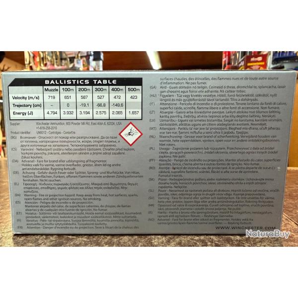 destockage boite abim� winchester 9.3x74R power-point 18.5g / 286 grain boite de 20 neuve