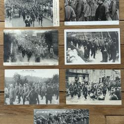 Lot (x7) de Cartes Postales Anciennes 1914 :LES PRISONNIERS ALLEMANDS EN FRANCE.