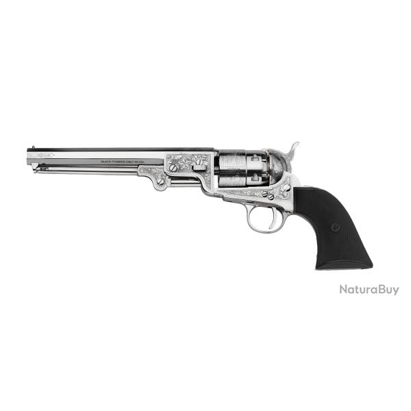 Vive les f�tes ! Revolver Pietta r�plique 1851 Navy Laiton Nickel� - Ed. Limit�e - 44PN- REN44UMBL2H