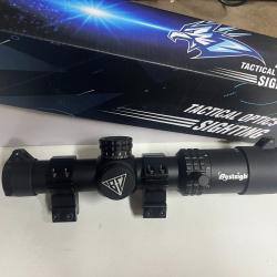 Lunette de vis&eacute;e Paike Tactique Optique  1-5x24 Vision Grand Angle