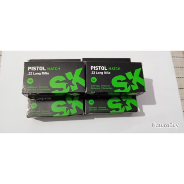 Cartouches SK Pistol Match Cal. 22LR