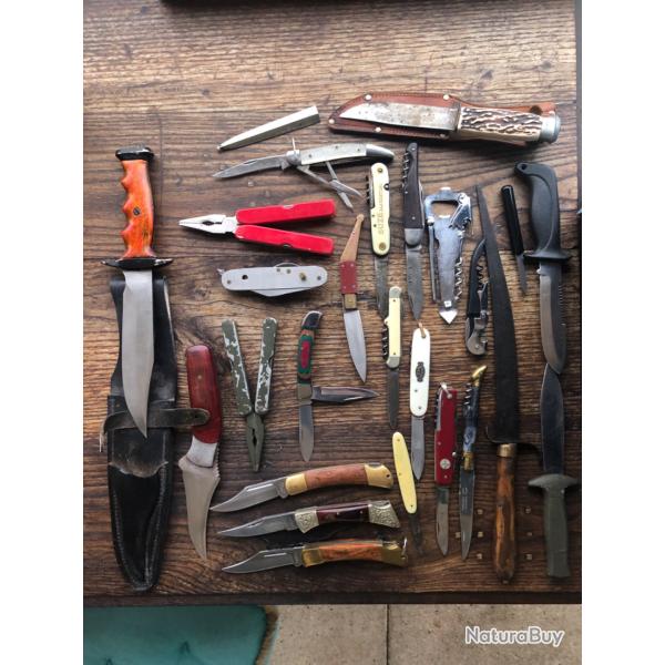 Lot de 24 couteaux � Nettoyer ou restaurer