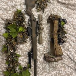 Pack sniper airsoft complet HPA - Striker AS-01 + accessoires