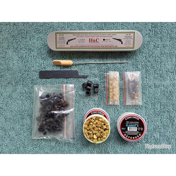 KIT tir r�duit de loisir H&C Cal. 36 pour Revolver Poudre Noire