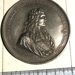 M&eacute;daille Jean Baptiste Colbert 1619-1683 &eacute;tain 80 mm de diam&egrave;tre