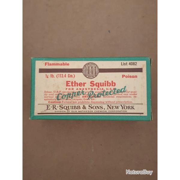 Flacon Ether Squibb m�dical US, p�riode Viet Nam (242.M)