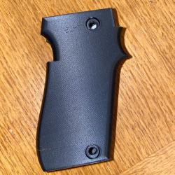 (N�8) Crosse noire ambidextre pour pistolet Unique 22lr mod&egrave;le D et E.