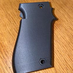 (N�10) Crosse noire ambidextre pour pistolet Unique 22lr mod&egrave;le D et E.