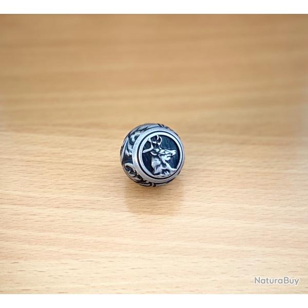 Boule de levier d'armement  t�te de " Cerf "