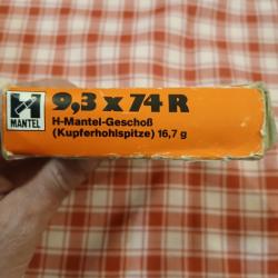 Lot de balles RWS cal 9.3x74r