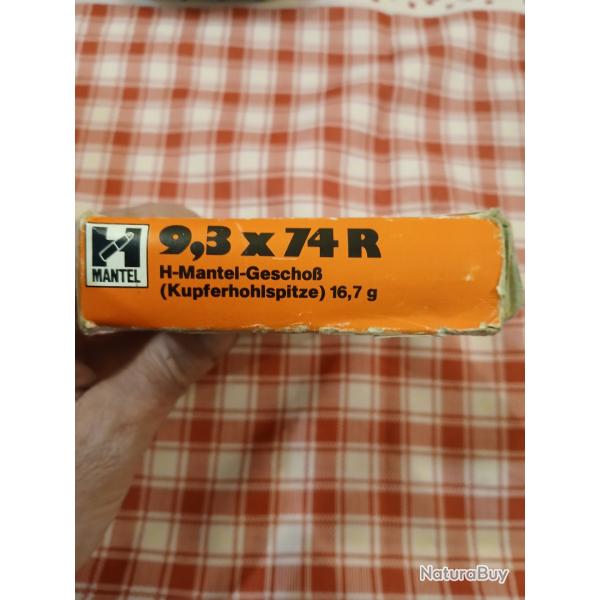 Lot de balles RWS cal 9.3x74r