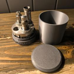 Bo&icirc;te de rangement ronde pour jeux d'outils (outils non inclus)