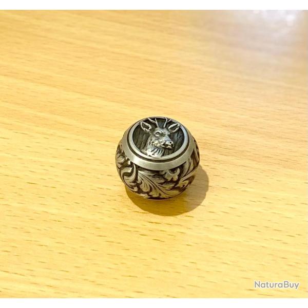 Boule de levier d'armement  " T�te de chevreuil "