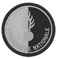 Ecusson - Gendarmerie Nationale Basse visibilit&eacute; Noir