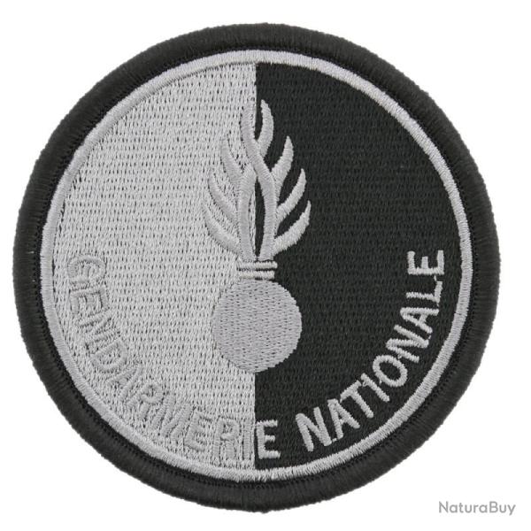Ecusson - Gendarmerie Nationale Basse visibilit� Noir