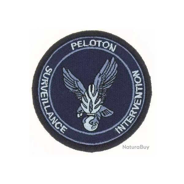 Ecusson Gendarmerie - PSIG Basse visibilit� Bleu