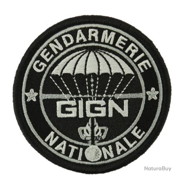 Ecusson Gendarmerie - GIGN Basse visibilit� Noir