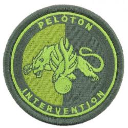 Ecusson Gendarmerie - Peloton Intervention Basse visibilit&eacute; Vert