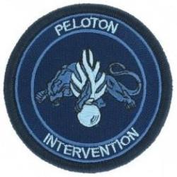 Ecusson Gendarmerie - Peloton Intervention Basse visibilit&eacute; Bleu
