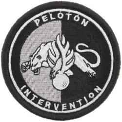 Ecusson Gendarmerie - Peloton Intervention Basse visibilit&eacute; Noir