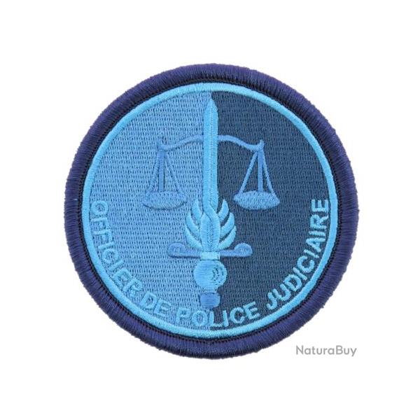 Ecusson Gendarmerie - OPJ Basse visibilit� Bleu