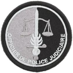 Ecusson Gendarmerie - OPJ Basse visibilit&eacute; Noir