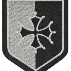 Ecusson Occitanie Basse Visibilit&eacute; - Noir