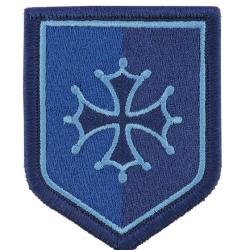 Ecusson Occitanie Basse Visibilit&eacute; - Bleu