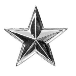 Etoile pour m&eacute;daille ordonnance Argent