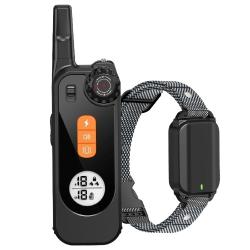 Collier de Dressage Chien IPX7 T&eacute;l&eacute;commande Longue Port&eacute;e Bip Vibration Stimulation Anti-Aboiement