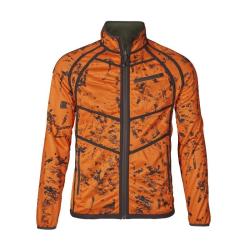 Polaire Homme Seeland Vantage R&eacute;v&eacute;rsible - Kaki/Orange