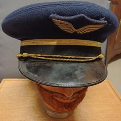 Belle ancienne casquette militaire de l'Arm&eacute;e de l'Air - adjudant chef - fin 70
