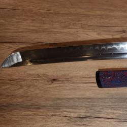 Katana en acier sup&eacute;rieur, incassable, tremp&eacute; &agrave; l'argile : haute qualit&eacute;, tranchant, pour couper