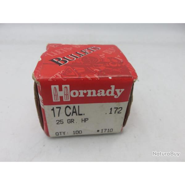 HORNADY OGIVES CAL 17 .172 25GR HP X100