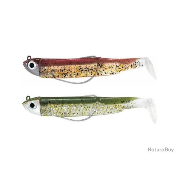 LEURRE FIIISH BLACK MINNOW N�1 70 DOUBLE COMBO WINE GLITTER / KAKI PAILLETE