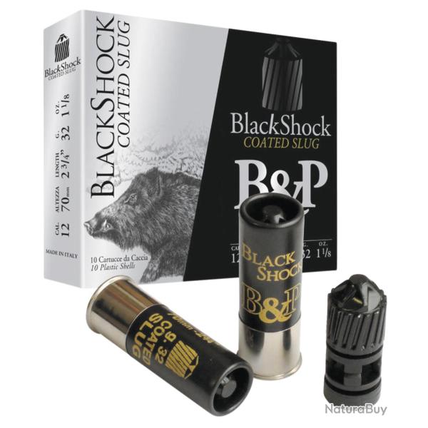 Cartouches Slug B&P BIG GAME BLACK SHOCK CAL : 12/70 (X10)